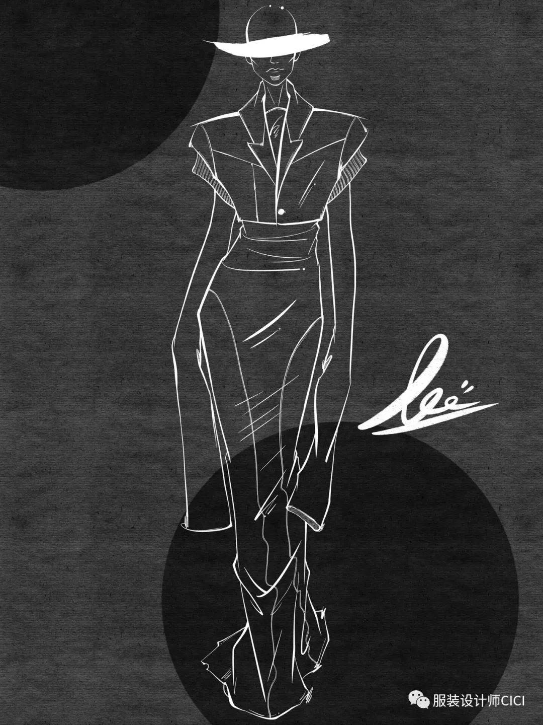 時(shí)尚插畫(huà)級(jí)的服裝款式圖 探秘sander_jil系列中的設(shè)計(jì)線稿藝術(shù)